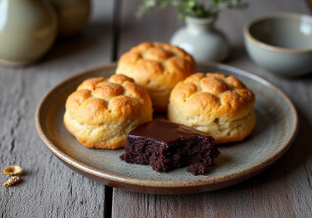 自家製スコーンと季節のフルーツタルト